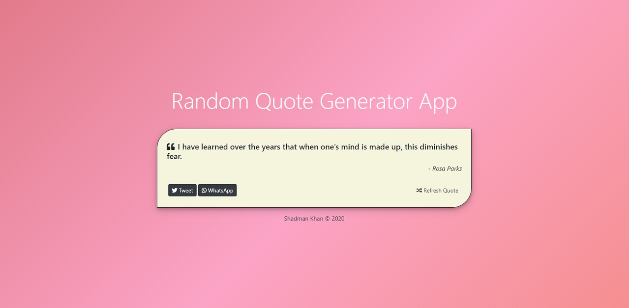 Random Quote Generator